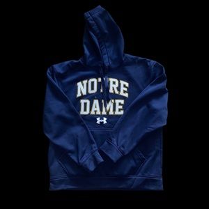 Notre Dame Under Armor Men’s Blue and Gold Hoodie